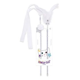 M-Pets Mooncat 40 cm 2'li Beyaz Olta Kedi Oyuncağı