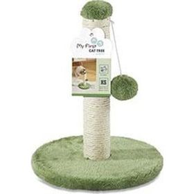 M-Pets My First Ponponlu 24x24x30 cm Yeşil Kedi Tırmalama Tahtası