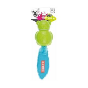 M-Pets On/Off Teddy Blue Green Köpekler için Kauçuk Oyuncak
