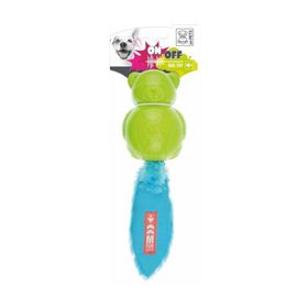 M-Pets On/Off Teddy Blue Green Köpekler için Kauçuk Oyuncak