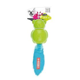 M-Pets On/Off Teddy Blue Green Köpekler için Kauçuk Oyuncak