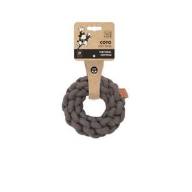 M-Pets Örgü 13x13x5 cm Gri Halka Köpek Oyuncağı