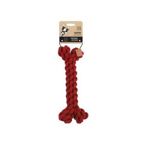 M-Pets Örgü 30 cm Kırmızı Kemik Köpek Oyuncağı