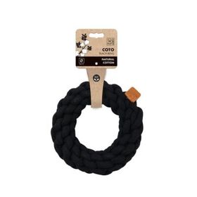 M-Pets Örgü Halka 18x18x5 cm Siyah Köpek Oyuncağı