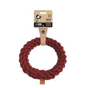 M-Pets Örgü Halka 25 cm Kırmızı Köpek Oyuncağı
