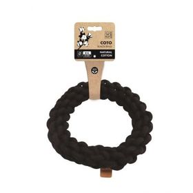M-Pets Örgü Halka 25 cm Siyah Köpek Oyuncağı