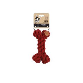 M-Pets Örgü Kemik 19x12x5 cm Kırmızı Köpek Oyuncağı