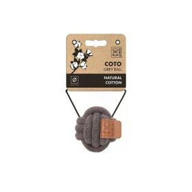 M-Pets Örgü Top 6.5 cm Gri Köpek Oyuncağı