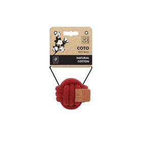 M-Pets Örgü Top 6.5 cm Kırmızı Köpek Oyuncağı