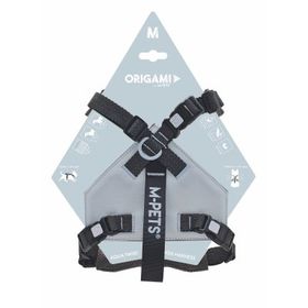 M-Pets Origami Reflektörlü M Mavi 33-66 cm Göğüs Tasması