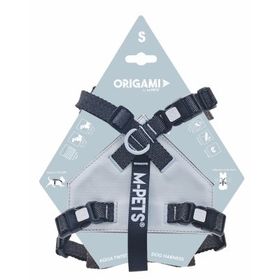 M-Pets Origami Reflektörlü S Mavi 29-57 cm Köpek Göğüs Tasması