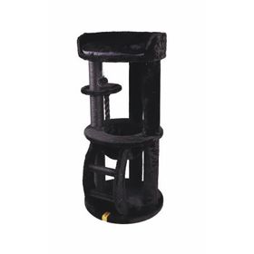 M-Pets Panther Premium Suite 62x62x130 cm Siyah Kedi Tırmalama Ağacı