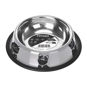 M-Pets Petjoy Cat Family Çelik 355 ml Kedi Mama Kabı