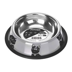 M-Pets Petjoy Cat Family Çelik 355 ml Kedi Mama Kabı