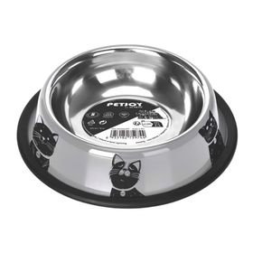 M-Pets Petjoy Cat Family Çelik 355 ml Kedi Mama Kabı