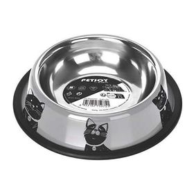 M-Pets Petjoy Cat Family Çelik 610 ml Kedi Mama Kabı