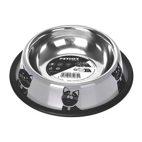 M-Pets Petjoy Cat Family Çelik 610 ml Kedi Mama Kabı