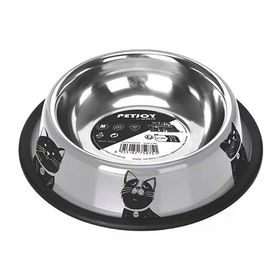 M-Pets Petjoy Cat Family Çelik 610 ml Kedi Mama Kabı