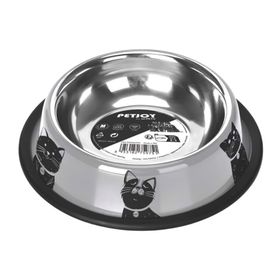 M-Pets Petjoy Cat Family Çelik 610 ml Kedi Mama Kabı