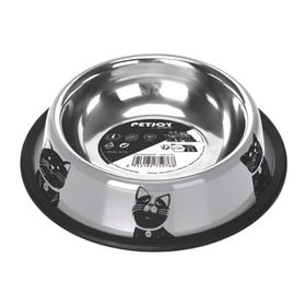 M-Pets Petjoy Cat Family Çelik 910 ml Kedi Mama Kabı