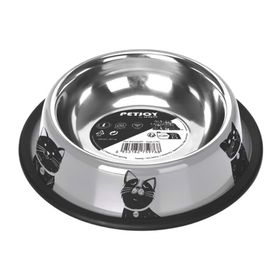 M-Pets Petjoy Cat Family Çelik 910 ml Kedi Mama Kabı
