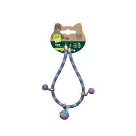 M-Pets Pixie Zilli 0.6x30 cm Mor-Mavi Kedi Boyun Tasması