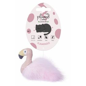 M-Pets Plume Flamingo Catnipli 7x8x3 cm Pembe Kedi Oyuncağı