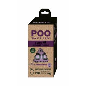 M-Pets Poo 22x32 cm 8'li Lavanta Kokulu Köpek Dışkı Poşeti