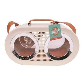 M-Pets Radio 50.2x23.5x31.3 cm Beyaz Kedi Taşıma Çantası