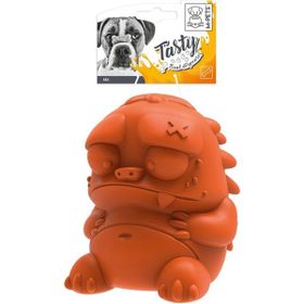 M-Pets Rex Kauçuk Ödül Hazneli 9x9x10.5 cm Turuncu Köpek Oyuncağı