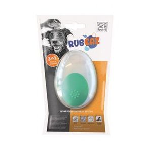 M-Pets Şampuan Hazneli Yeşil Yıkama Ve Masaj Fırçası