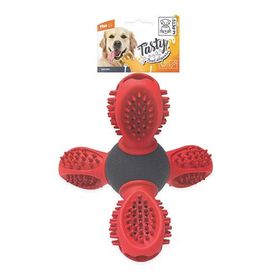 M-Pets Saturn Ödül Hazneli Kauçuk 14x13x12 cm Kırmızı Köpek Oyuncağı