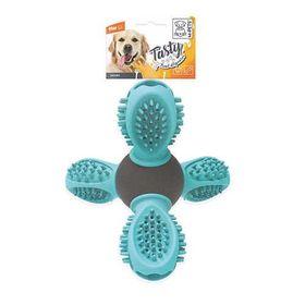 M-Pets Saturn Ödül Hazneli Kauçuk 14x13x12 cm Mavi Köpek Oyuncağı