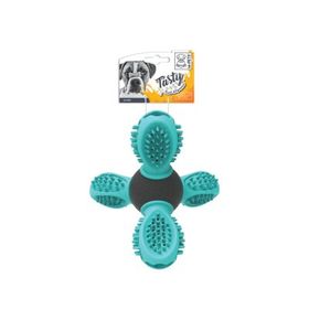M-Pets Saturn Ödül Hazneli Kauçuk 14x13x12 cm Mavi Köpek Oyuncağı