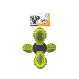 M-Pets Saturn Ödül Hazneli Kauçuk 14x13x12 cm Yeşil Köpek Oyuncağı
