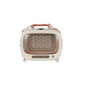 M-Pets Sixties Televizyon Şeklinde Beyaz 44.7x26.6x38.4 cm Kedi Taşıma Çantası