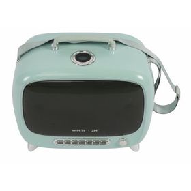 M-Pets Sixties Televizyon Şeklinde Turkuaz 44.7x26.6x38.4 cm Kedi Taşıma Çantası