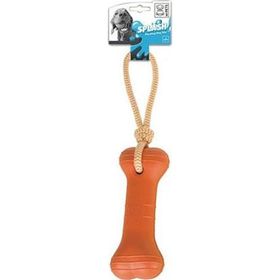 M-Pets Splash Bones Halatlı 43x8x5 cm Turuncu Köpek Oyuncağı