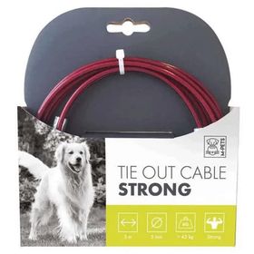 M-Pets Strong 3 m Red Bahçe Bağlama Halatı