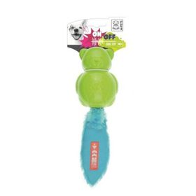 M-Pets Teddy Kauçuk Sesli 30 cm Yeşil Köpek Oyuncağı