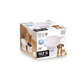 M-Pets Tiltd Seramik 150 ml Beyaz Kedi ve Köpek Mama ve Su Kabı