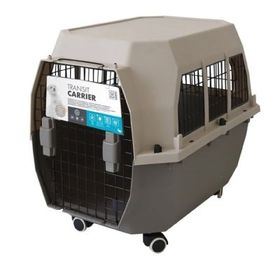 M-Pets Transit Carrier Iata Tekerlekli 72.6x54.5x53 cm M Kahverengi Köpek Taşıma Çantası