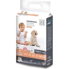M-Pets Underpads 10'lu 60x60 cm Köpek Çiş Eğitim Pedi