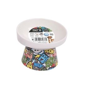 M-Pets Urban Style 12x12.5x9.5 cm 250 ml Kedi ve Köpekler İçin Seramik Mama ve Su Kabı