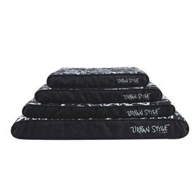 M-Pets Urban Style Contempo Cushion 110x75x12 cm XL Siyah-Beyaz Kedi ve Köpek Yatağı
