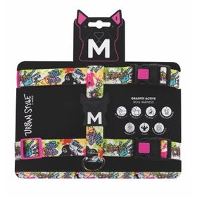 M-Pets Urban Style Graffiti Active 49-83 cm L Köpek Göğüs Tasması