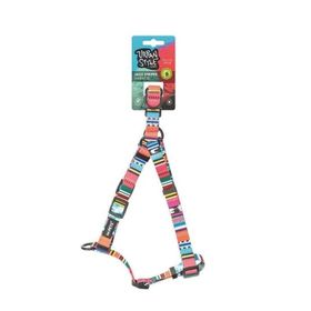 M-Pets Urban Style Jazz Stripes 120 cm M Karışık Desenli Köpek Gezdirme Kayışı