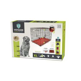 M-Pets Voyager 106x71x76 cm Kırmızı XL 2 Kapılı Köpek Kafesi