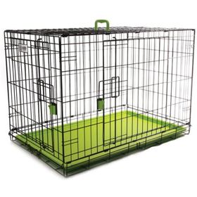 M-Pets Voyager 2 Kapılı 106x71x76 cm XL Yeşil Köpek Kafesi