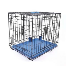 M-Pets Voyager 2 Kapılı 122x76x84 cm XXL Mavi Köpek Kafesi